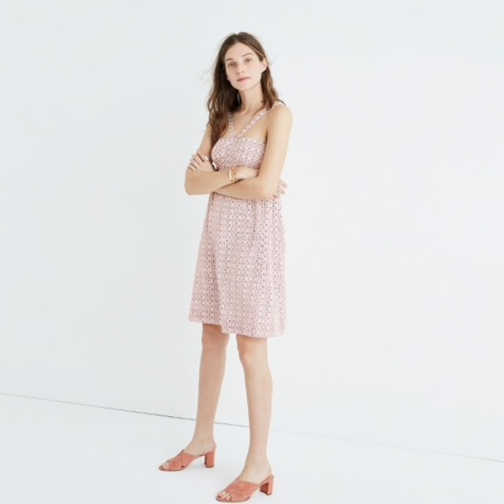Madewell Silk Convertible Halter Dress NWT!!